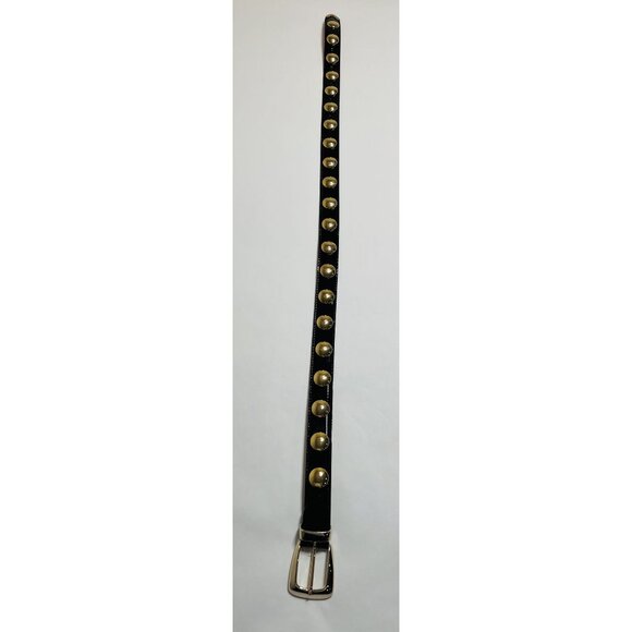 Khaite Benny Studded Leather Belt in Black main image 8